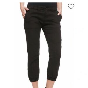 Sanctuary Peace Trooper Jogger Black Ankle Cropped Pants